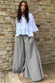 Arbi Gingham Palazzo Pant Chocolate